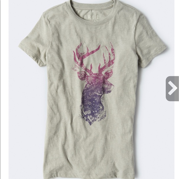 Aeropostale Tops - Aeropostale Women’s Free State Graphic Deer Tee